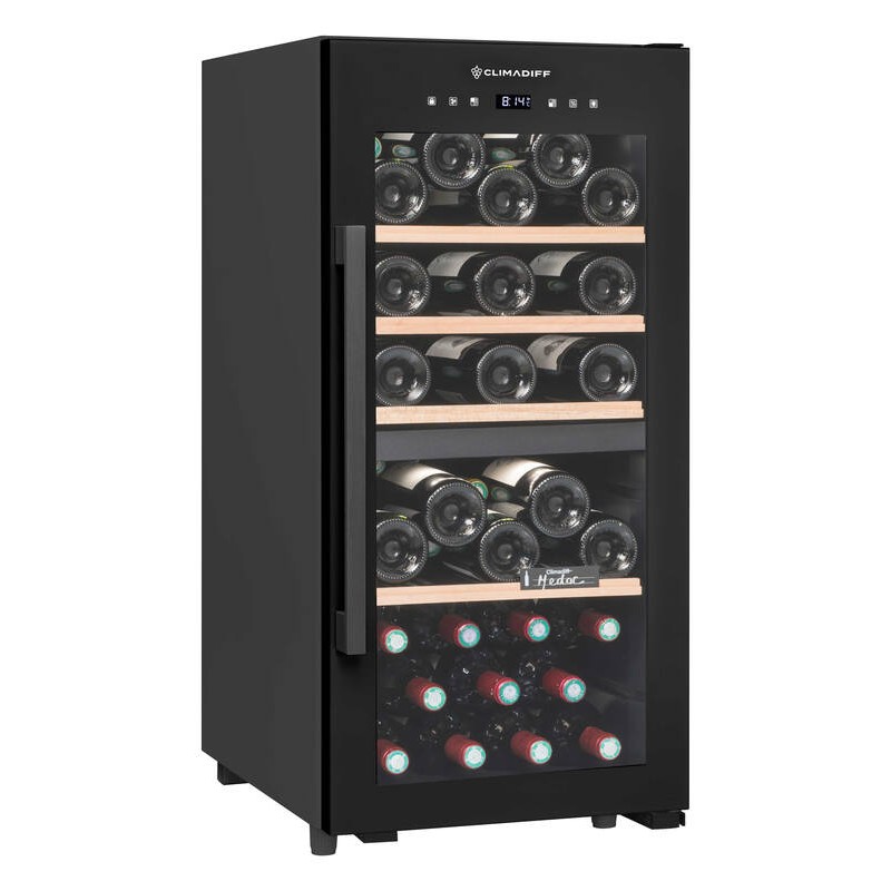Vinoteca de servicio Doble Zona CLD40B1 41 botellas - Climadiff
